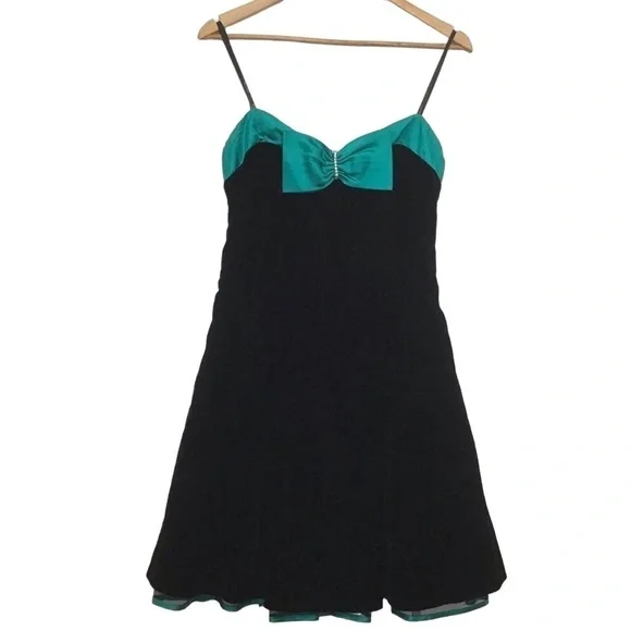 Joseph Ribkoff black velvet strapless ruffle tulle dress crinoline fit & flare 8 - Picture 1 of 16